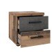 Nachtkonsole >Vyronas< in Old Wood Vintage - 37,6x38,6x34,7cm (BxHxT)
