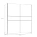 Schwebetürenschrank >Vyronas< in Old Wood Vintage - 170,3x190,5x62cm (BxHxT)