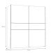 Schwebetürenschrank >Vyronas< in Old Wood Vintage - 170,3x190,5x62cm (BxHxT)