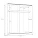 Schwebetürenschrank >Vyronas< in Old Wood Vintage - 170,3x190,5x62cm (BxHxT)