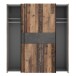 Schwebetürenschrank >Vyronas< in Old Wood Vintage - 170,3x190,5x62cm (BxHxT)