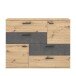 Kommode >Salford< in Artisan Eiche - 124,9x95,9x41,3cm (BxHxT)