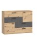 Kommode >Salford< in Artisan Eiche - 124,9x95,9x41,3cm (BxHxT)
