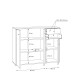 Kommode >Tembi< in  - 108,8x111,1x34,8cm (BxHxT)