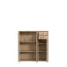 Kommode >Tembi< in Artisan Eiche - 108,8x111,1x34,8cm (BxHxT)