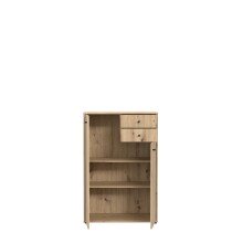 Kommode >Tembi< in Artisan Eiche - 73,7x111,1x34,8cm (BxHxT)