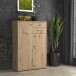 Kommode >Tembi< in Artisan Eiche - 73,7x111,1x34,8cm (BxHxT)