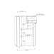 Kommode >Tembi< in Artisan Eiche - 73,7x111,1x34,8cm (BxHxT)