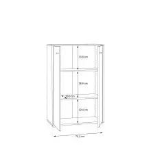 Kommode >Tembi< in Old Wood Vintage - 73,7x111,1x34,8cm (BxHxT)