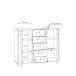 Kommode >Tembi< in Artisan Eiche - 108,8x85,5x34,8cm (BxHxT)