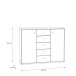 Kommode >Tembi< in Old Wood Vintage - 108,8x85,5x34,8cm (BxHxT)
