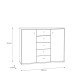 Kommode >Tembi< in Old Wood Vintage - 108,8x85,5x34,8cm (BxHxT)