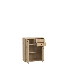 Kommode >Tembi< in Artisan Eiche - 73,7x85,5x34,8cm (BxHxT)