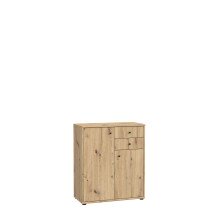 Kommode >Tembi< in Artisan Eiche - 73,7x85,5x34,8cm...