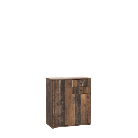 Kommode >Tembi< in Old Wood Vintage - 73,7x85,5x34,8cm (BxHxT)