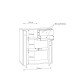 Kommode >Tembi< in Old Wood Vintage - 73,7x85,5x34,8cm (BxHxT)