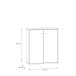 Kommode >Tembi< in Artisan Eiche - 73,7x85,5x34,8cm (BxHxT)