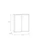 Kommode >Tembi< in Artisan Eiche - 73,7x85,5x34,8cm (BxHxT)