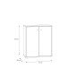 Kommode >Tembi< in Old Wood Vintage - 73,7x85,5x34,8cm (BxHxT)