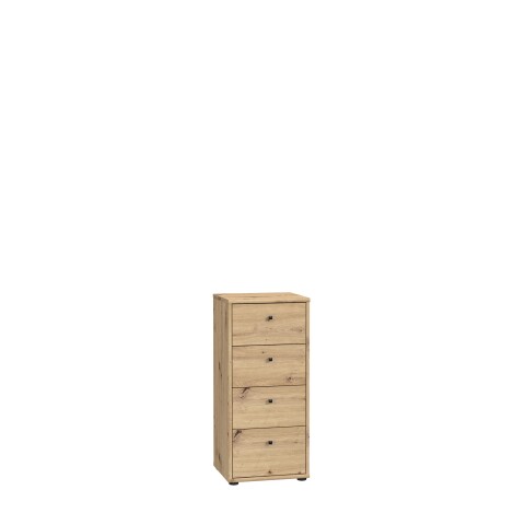 Kommode >Tembi< in Artisan Eiche - 38,6x85,5x34,8cm (BxHxT)