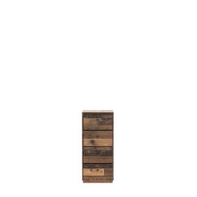 Kommode >Tembi< in Old Wood Vintage - 38,6x85,5x34,8cm (BxHxT)