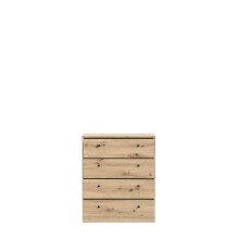 Kommode >Tembi< in Artisan Eiche - 73,7x85,5x34,8cm (BxHxT)
