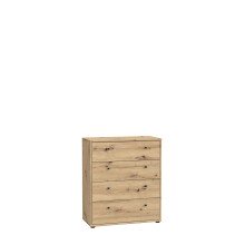 Kommode >Tembi< in Artisan Eiche - 73,7x85,5x34,8cm...