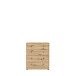 Kommode >Tembi< in Artisan Eiche - 73,7x85,5x34,8cm (BxHxT)