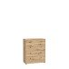 Kommode >Tembi< in Artisan Eiche - 73,7x85,5x34,8cm (BxHxT)