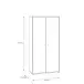Aktenschrank >Tembi< in Artisan Eiche - 73,7x149,5x34,8cm (BxHxT)