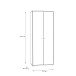 Aktenschrank >Tembi< in Artisan Eiche - 73,7x197,5x34,8cm (BxHxT)