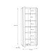 Aktenschrank >Tembi< in Artisan Eiche - 73,7x197,5x34,8cm (BxHxT)