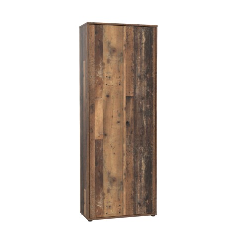 Aktenschrank >Tembi< in Old Wood Vintage - 73,7x197,5x34,8cm (BxHxT)