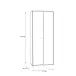 Aktenschrank >Tembi< in Old Wood Vintage - 73,7x197,5x34,8cm (BxHxT)