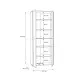 Aktenschrank >Tembi< in Old Wood Vintage - 73,7x197,5x34,8cm (BxHxT)