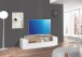 TV-Board >Catania< in Weiß-Hochglanz - 160x51x45cm (BxHxT)