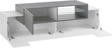 TV-Board >Catania< in Weiß-Hochglanz - 160x51x45cm (BxHxT)