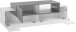 TV-Board >Catania< in Weiß-Hochglanz - 160x51x45cm (BxHxT)