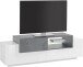 TV-Board >Catania< in Weiß-Hochglanz - 160x51x45cm (BxHxT)