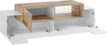 TV-Board >Catania< in Weiß-Hochglanz - 160x51x45cm (BxHxT)