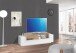 TV-Board >Catania< in Weiß-Hochglanz - 160x51x45cm (BxHxT)