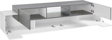 TV-Board >Catania< in Weiß-Hochglanz - 220x51x45cm (BxHxT)