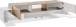TV-Board >Catania< in Weiß-Hochglanz - 220x51x45cm (BxHxT)