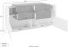 Sideboard >Catania< in Weiß-Hochglanz - 160x86x45cm (BxHxT)