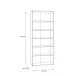 Regal >Tembi< in Artisan Eiche - 73,7x197,5x34,8cm (BxHxT)