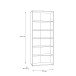 Regal >Tembi< in Artisan Eiche - 73,7x197,5x34,8cm (BxHxT)