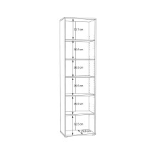 Regal >Tembi< in  - 54x197,5x34,8cm (BxHxT)