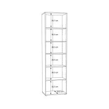 Regal >Tembi< in Artisan Eiche - 54x197,5x34,8cm (BxHxT)