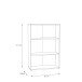 Regal >Tembi< in Artisan Eiche - 73,7x111,1x34,8cm (BxHxT)