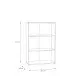 Regal >Tembi< in Old Wood Vintage - 73,7x111,1x34,8cm (BxHxT)